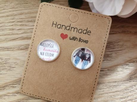 Náušnice napichovačky pre najlepšiu kamošku,