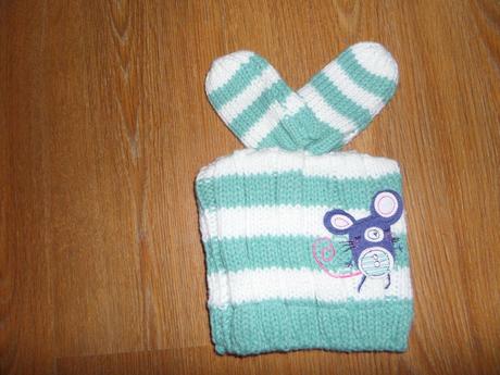 Čiapka + rukavice  s myškou, next,92