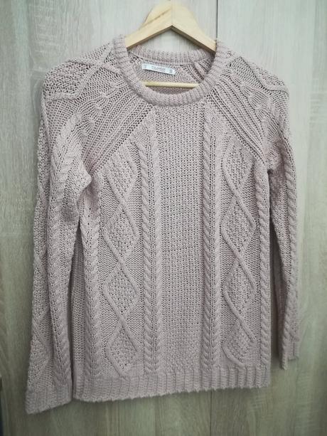 Ružový sveter, pull&bear,s
