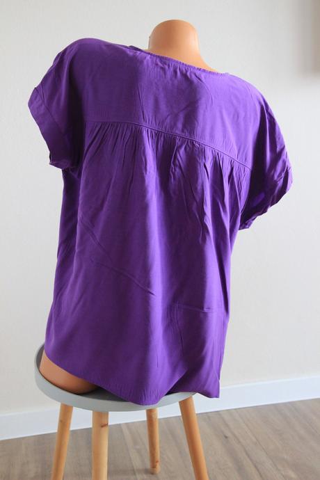 Fialová blúzka z viskózy, esprit, l, esprit,l