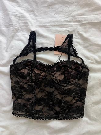 Sexy cipkovany top, m