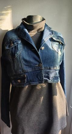 Dámska riflova bunda, l