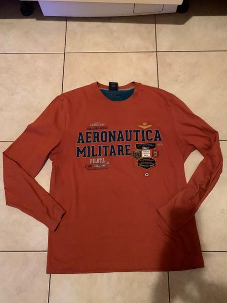 Tricko s dlhym rukavom aeronautica militare, xl