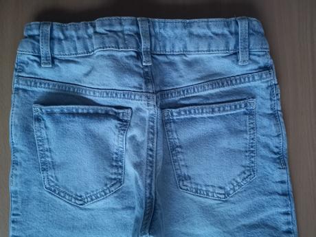 Denimové džínsy s klasickým pásom a rovným strihom, lindex,128