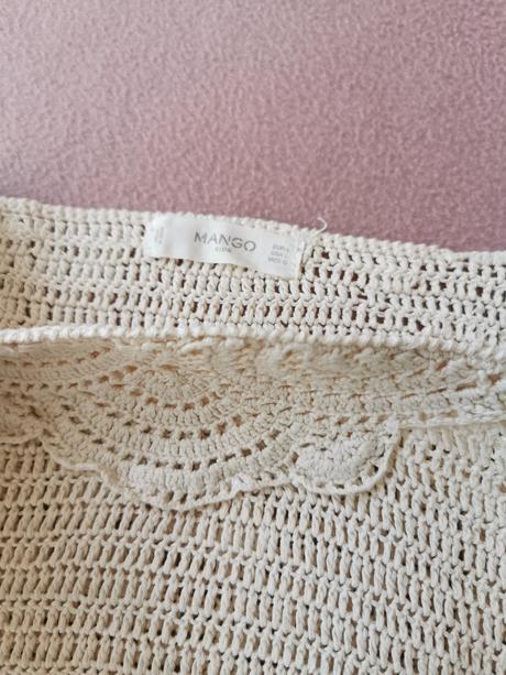 Mango krásny hackovany top, mango,140