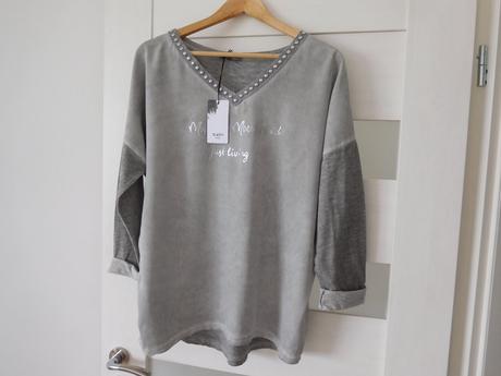 Tričko s dlhým ruk. ležerného strihu-l/xl bavlna, l