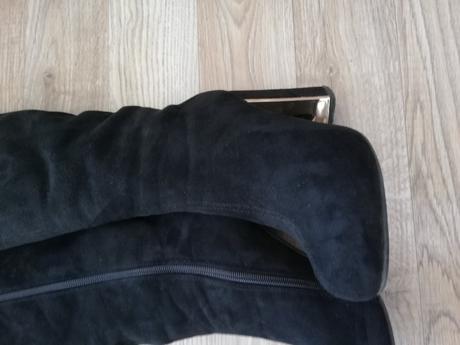 Čierne semišové čižmy č.35, 35