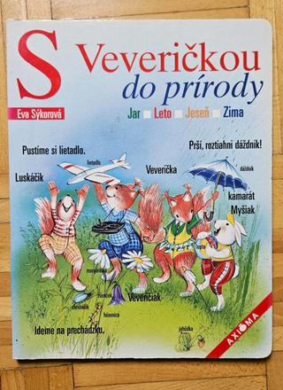 Detská kniha 's veveričkou do prírody',
