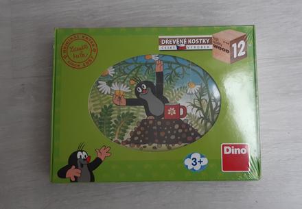 Drevené kocky krtko,