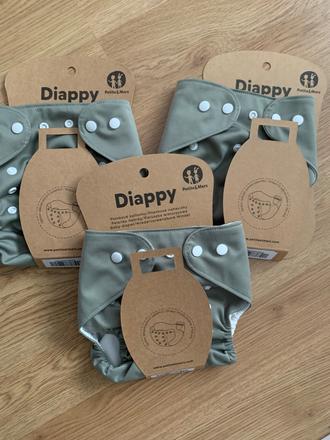 3x vrchné nohavičky plienkové diappy 3-15 kg, petite&mars