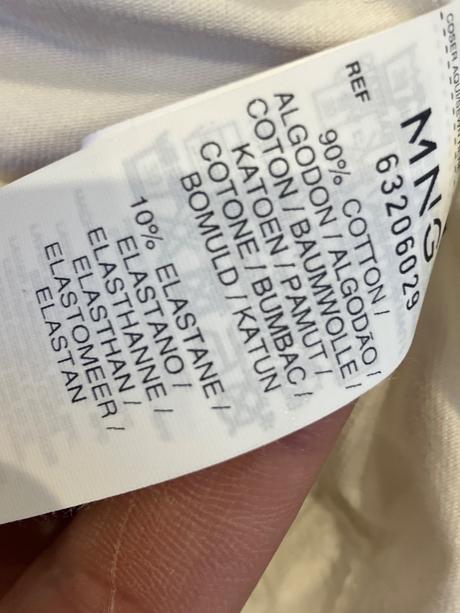 Dámske spodné tielko biele mango (xl), mango,xl