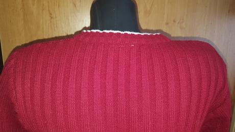 Bordový pulóver v. s - xl, 40