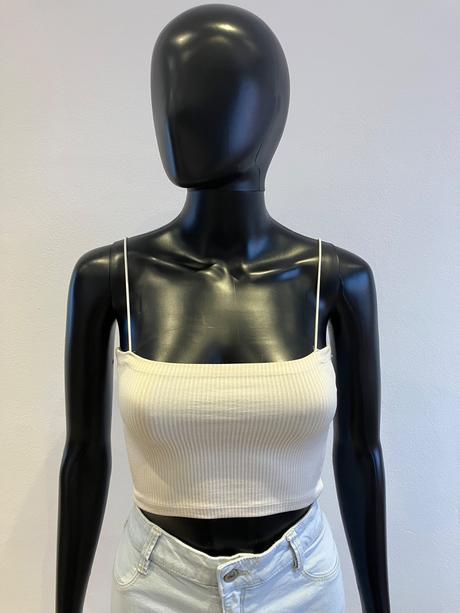 Dámsky crop top béžový pull bear (s), pull&bear,s