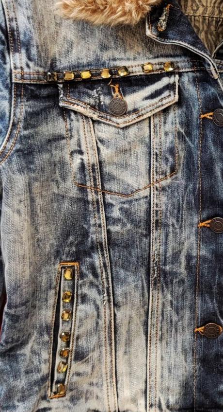 S kamienkami riflová bunda zara veľ. l, zara,m