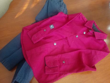 Supr komplet nohavice a košeľa, palomino,92