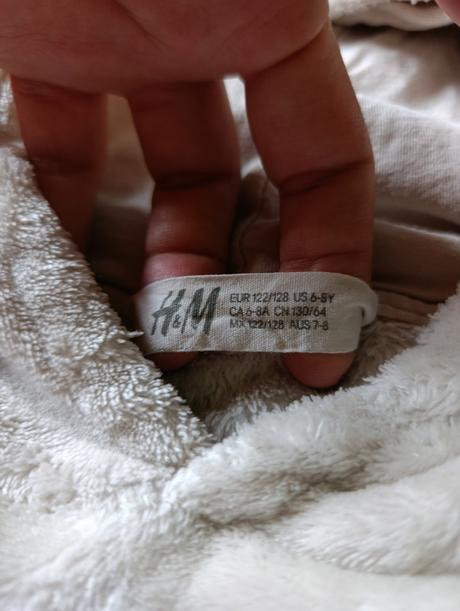 Predlzena mikina kapucnou 134, h&m,134