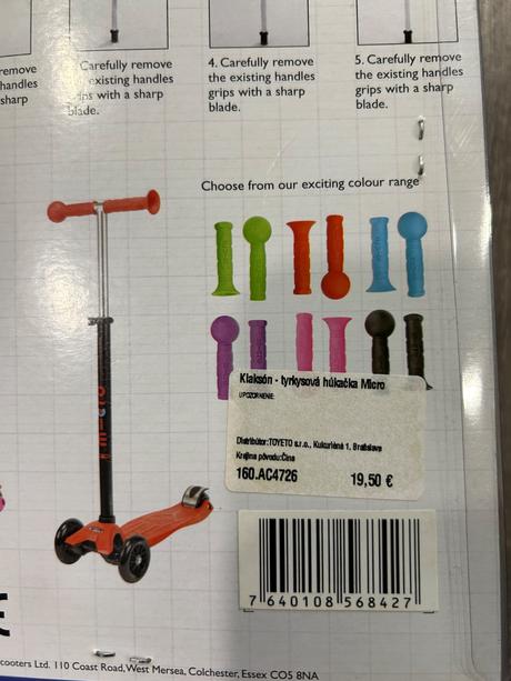 Micro - nový klaksón tyrkysovy,