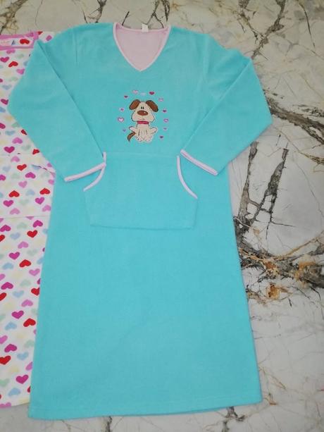 Teplá nočná košeľa, šaty veľkosť s, s