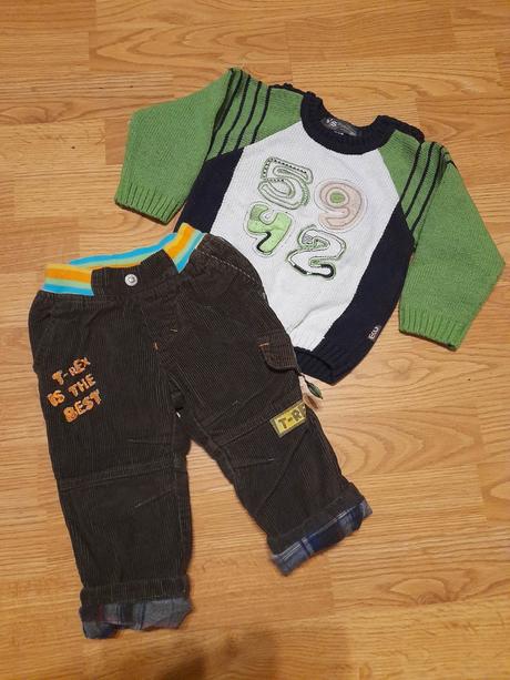 Nohavice a pulover, 80 velkost, 68–80