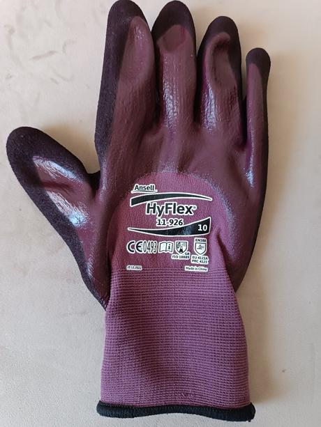 Pracovné rukavice ansell hyflex, xl