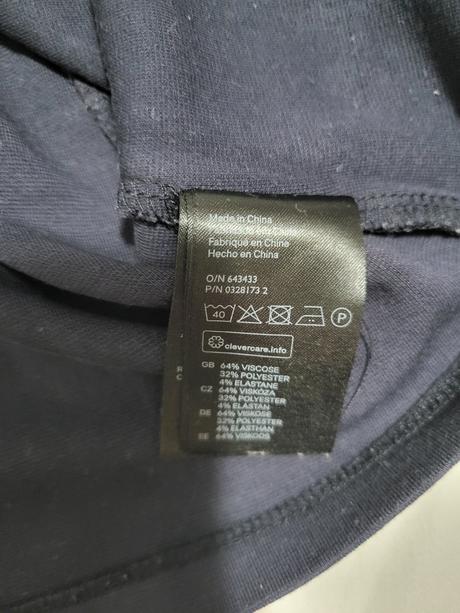 Top s 3/4 rukávom, h&m,s