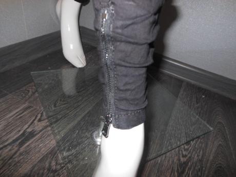 Prešívané rifle so zipsami, 36 / 38 / 40