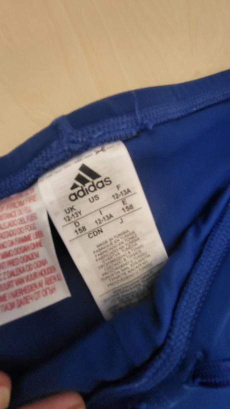 Modré plavky, adidas,158