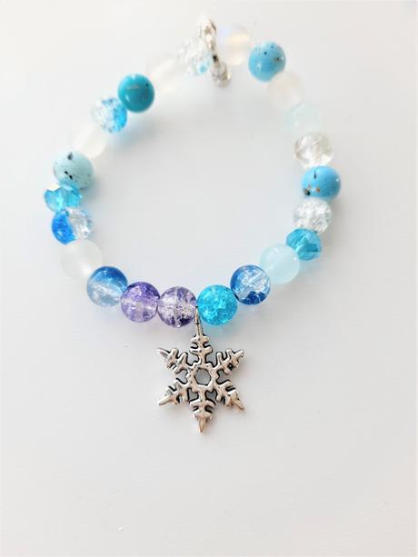 Vianočný náramok-snehová vločka,