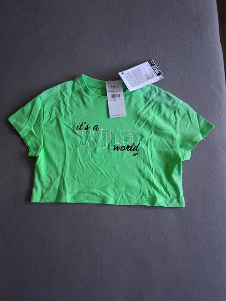 Crop top 4f tričko ako nové s visačkou, 140