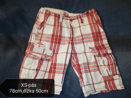 Kraťasy kárované xs, xs