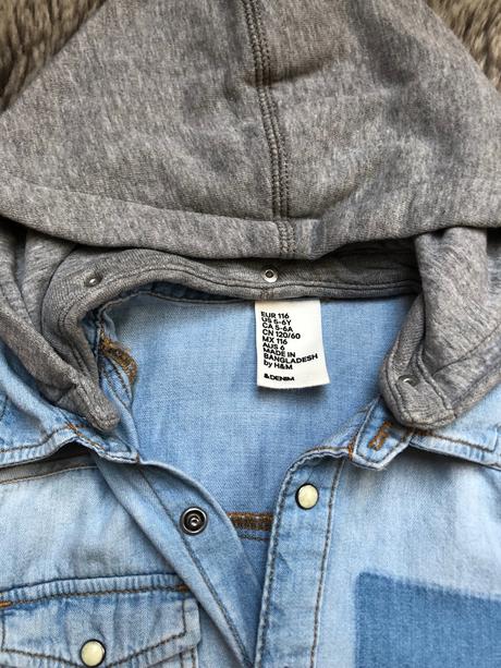 Rifľová košeľa h&m, h&m,116