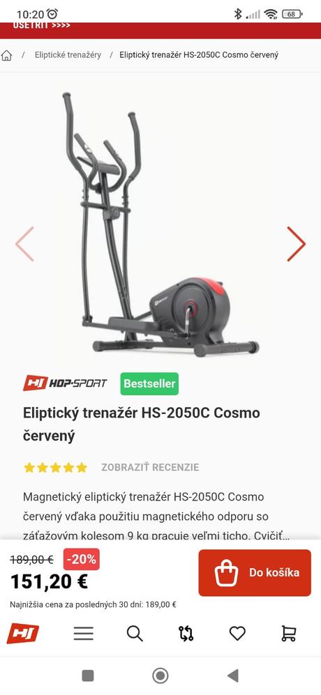 Elipticky trenažér, 