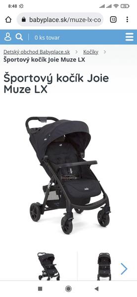Športový kočík Joie Muze LX