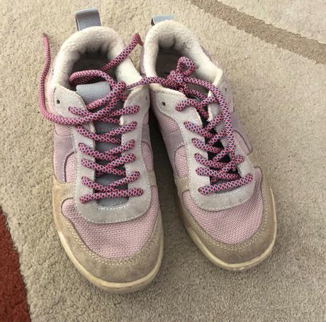 Tenisky z brúsenej kože v retro štýle, zara,36