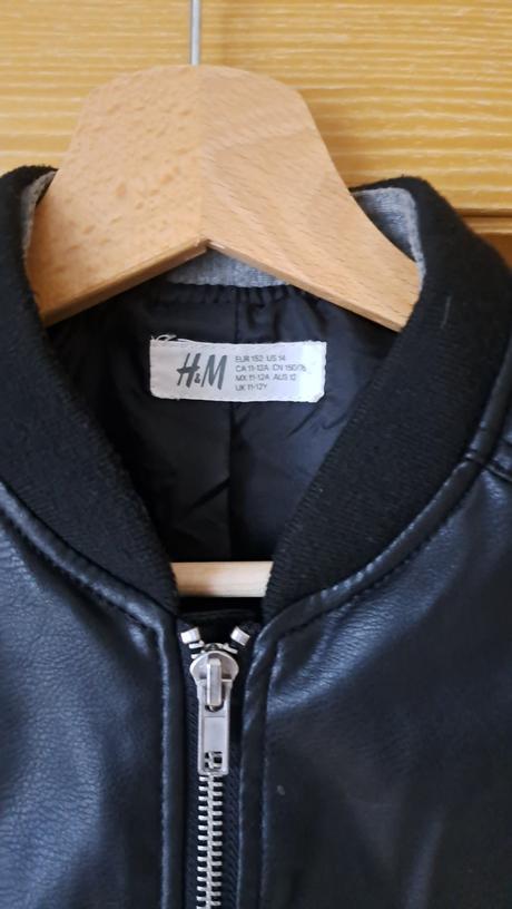 Kožená bunda, h&m,152