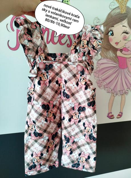 Štýlové trakačikove kraťasky s volánikmi, 86