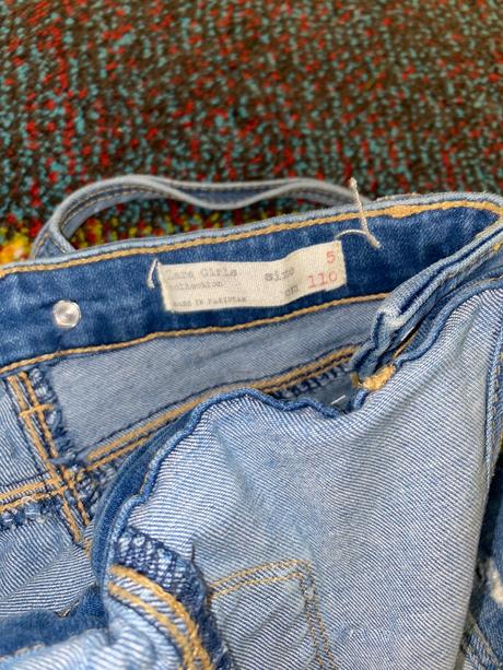 Dievčenské rifle na traky, zara,110