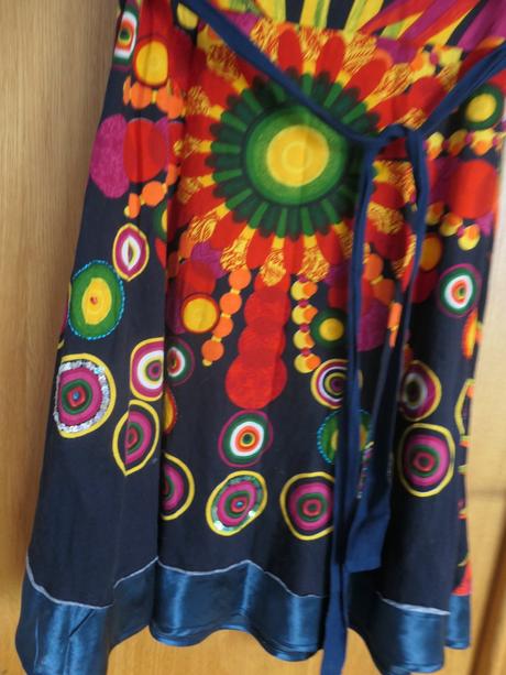 Desigual original nadherne pestrofarebne saty l, desigual,l