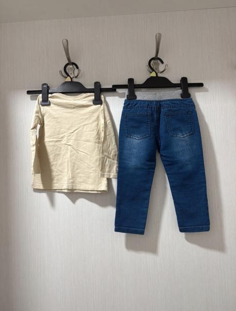 Chlapčenské džínsy a tričko, pepco,86