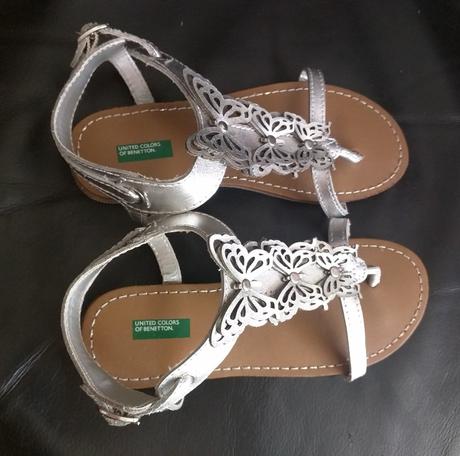 Sandalky benetton, dlzka 17,5 cm, benetton,28