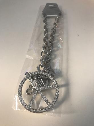 Peace veľký kamienkový náhrdelník, 