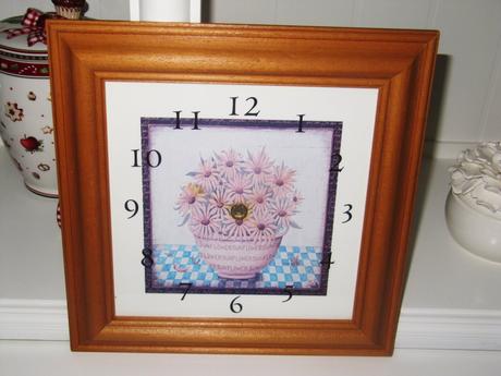 Rám - vintage hodiny, 