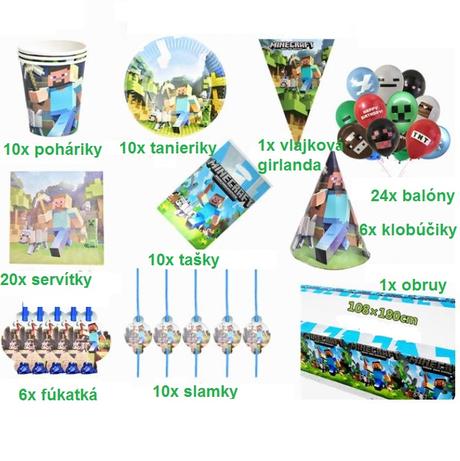 98-dielny party set minecraft,