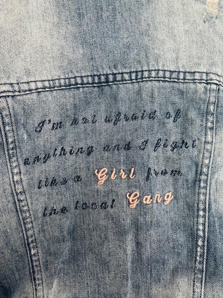 Cropp modra džinsova rifľova denim bunda, s