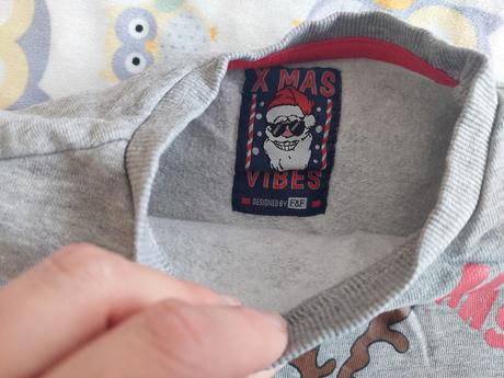 Vianočná mikina t-rex veľ.128, 128