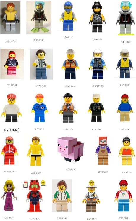 Originálne lego mini figúrky, panáčikovia,