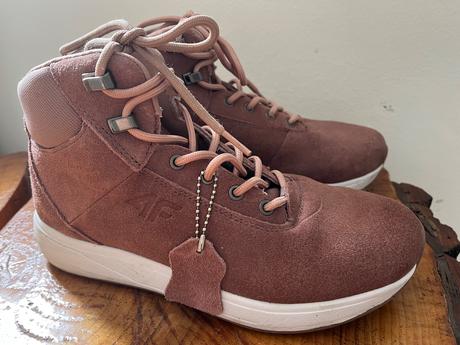 Semišové zateplené topánky 4f, 36