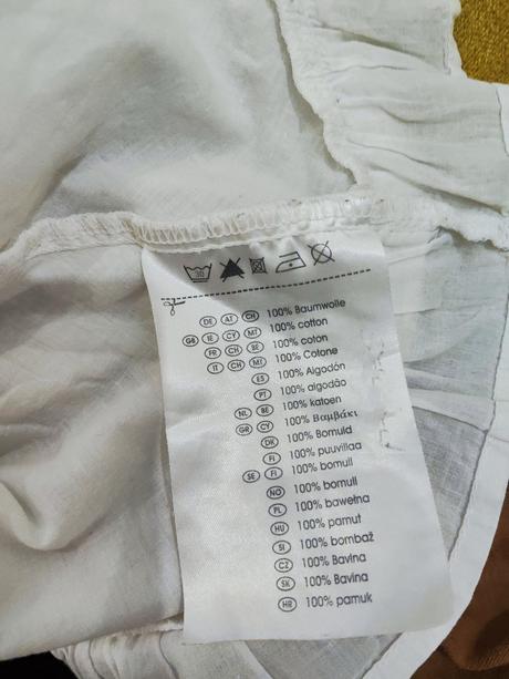 Bavlnené biele šatky, 110