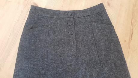 Sivá sukňa, h&m,38