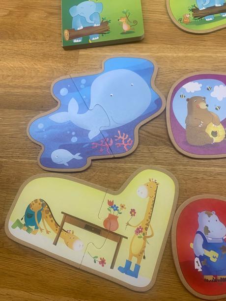 Eko puzzle sassi a knižka,